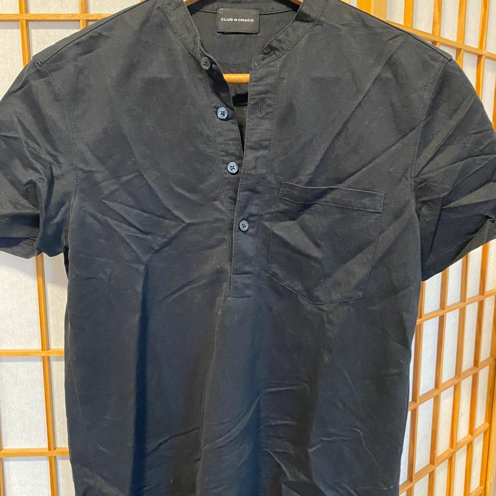 Men's Black Club Monaco Shirt